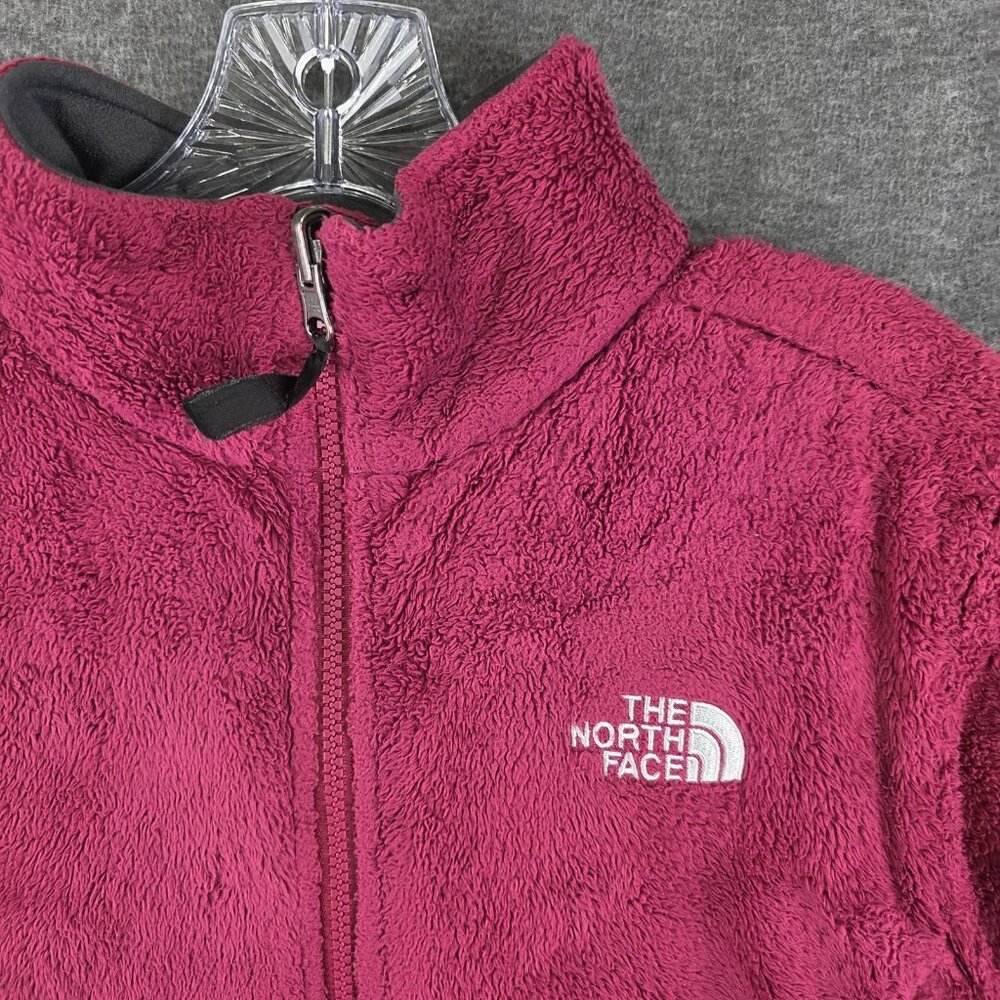 The North Face Jacket Womens Medium Pink Fleece Full Zip Soft Plush Warm Winter - Picture 2 of 9